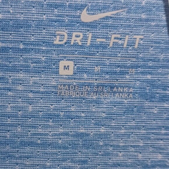 Nike Womens Blue Dri-Fit Short Sleeve Athletic Shirt Blue Color Size Medium - Picture 3 of 9